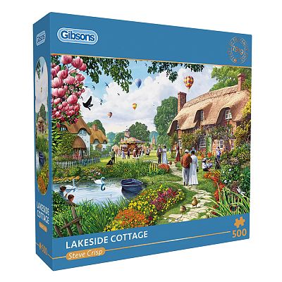Cover of Lakeside Cottage 500 Piece Puzzle - Gibsons - 5012269031560