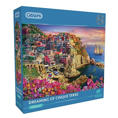 Cover of Dreaming of Cinque Terre, 1000 piece puzzle - Gibsons - 5012269063837