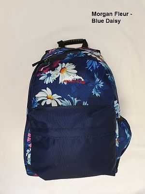Morgan Fleur Blue Daisy Backpack 