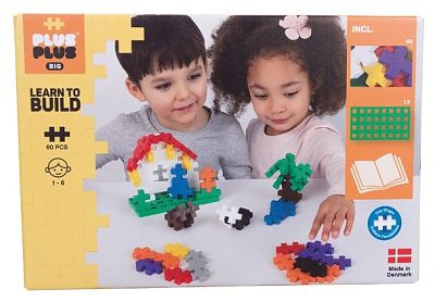 Cover of Learn to build BIG- 60 pieces - Plus Plus - 5710409200929