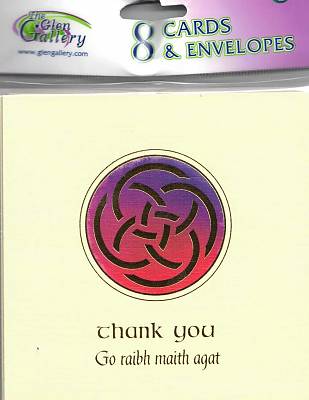 Cover of Thank You 8 Pack Cards Celtic - Glen Gallery - 805562006121