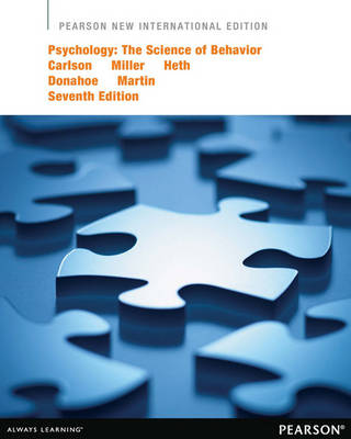 Cover of Psychology: The Science of Behavior - Neil R. Carlson - 9781292039695