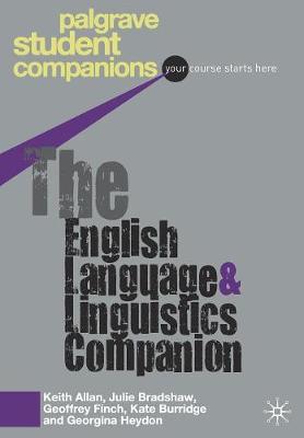 Cover of The English Language and Linguistics Companion - Keith Allan - 9781403989710