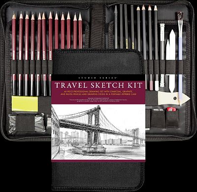 Cover of Studio Series Travel Sketch Kit (40 Pieces) - Peter Pauper Press - 9781441335739