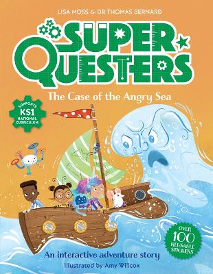 Cover of SuperQuesters: The Case of the Angry Sea - Dr Thomas Bernard - 9789083294391